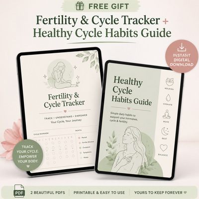 Fertility & Cycle Tracker + Healthy Cycle Habits Guide
