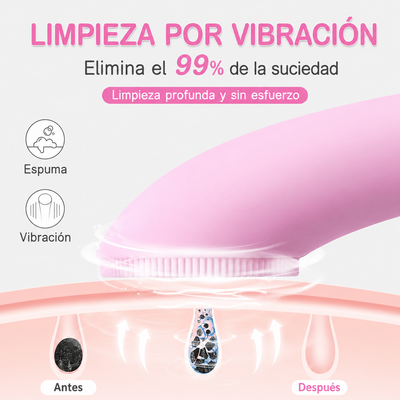 Nuvrela™ Cepillo Sónico de Limpieza Facial + Función de Calentamiento