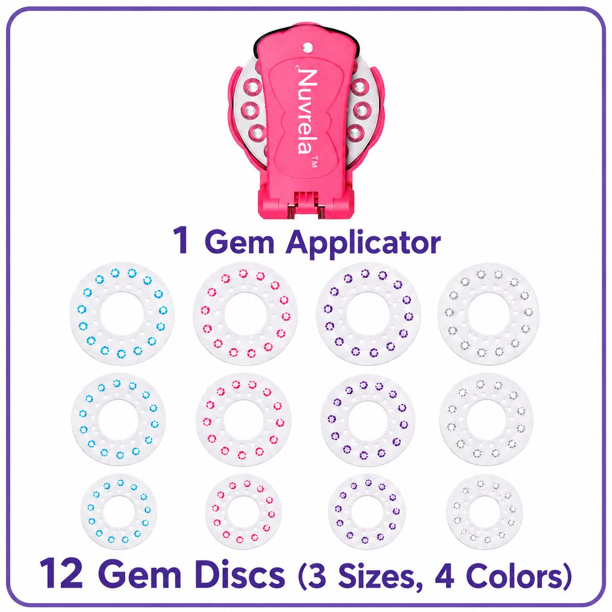 Nuvrela™ Rhinestone Hair Applicator (Sticks Anywhere)