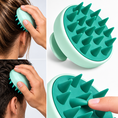 Soft Silicone Massager to Complement Hair Growth