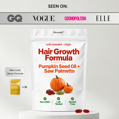 Nuvrela™ Hair Growth Formula (Pumpkin Seed Oil + Saw Palmetto)