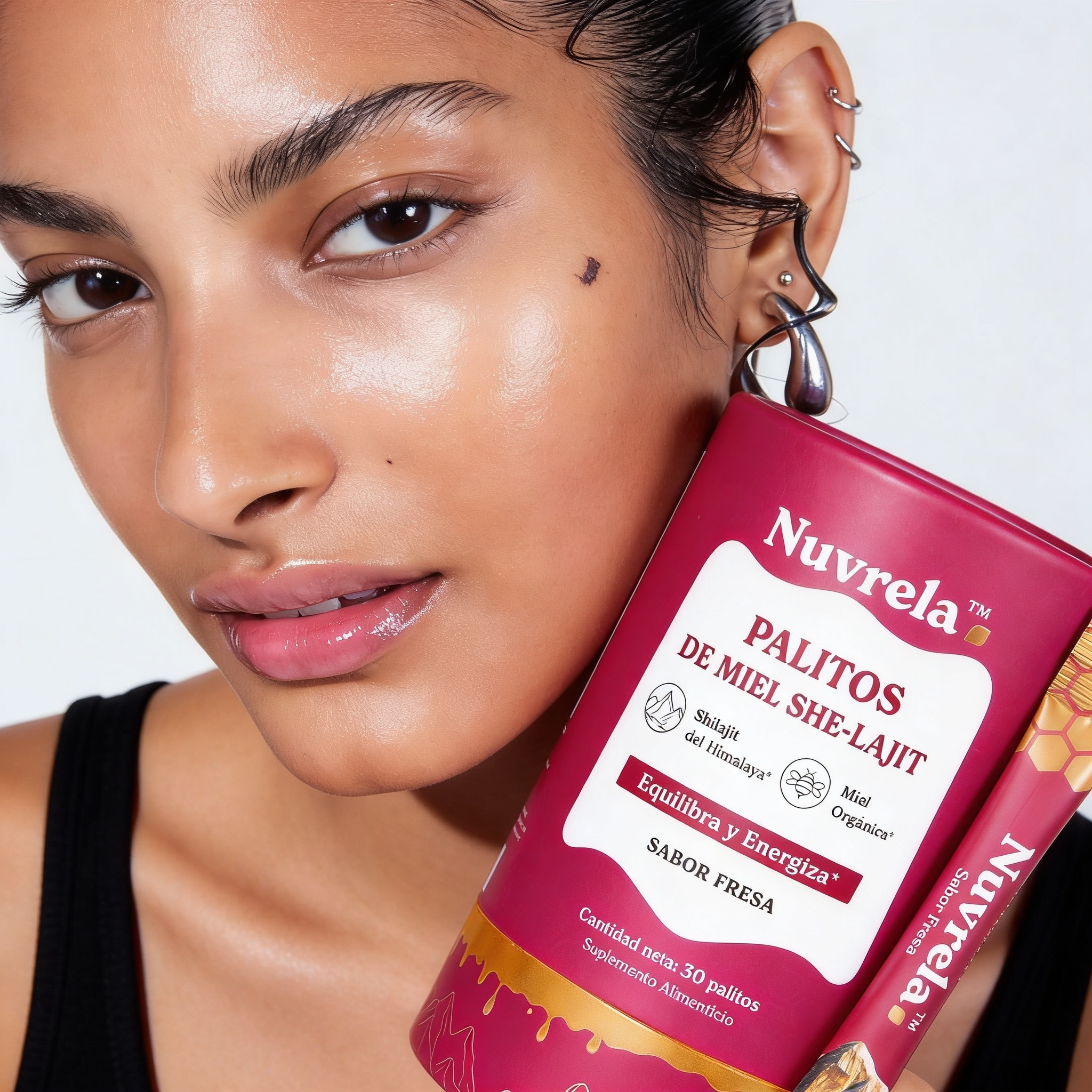Nuvrela™ Sticks de Miel Fresa Multimineral | Bienestar de la Intimidad, Equilibrio Hormonal y Energía