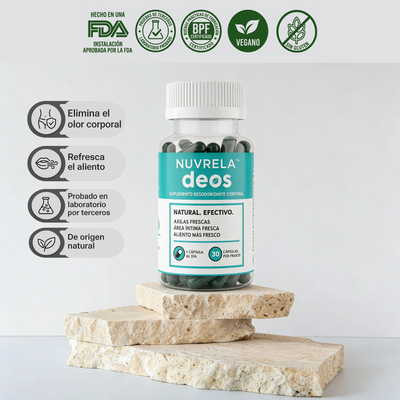 Nuvrela™ Desodorizante Corporal Natural - Complejo de Clorofila