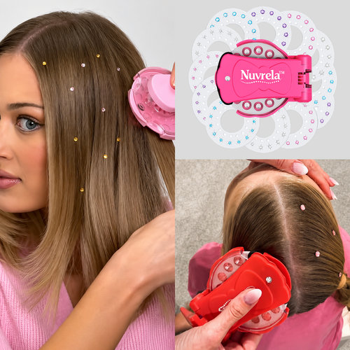 Nuvrela™ Rhinestone Hair Applicator (Sticks Anywhere)