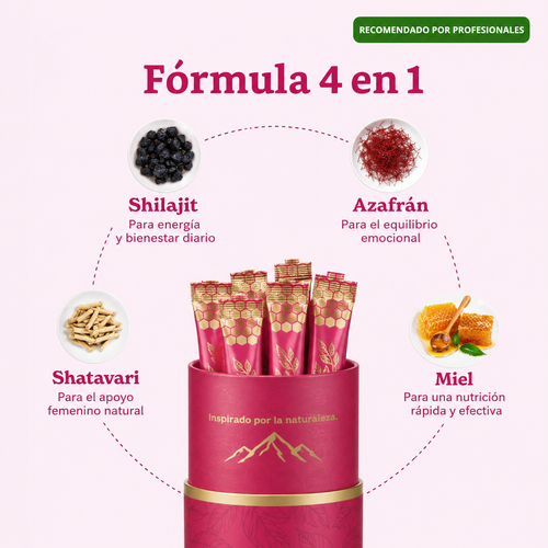 Nuvrela™ Sticks de Miel Fresa Multimineral | Bienestar de la Intimidad, Equilibrio Hormonal y Energía